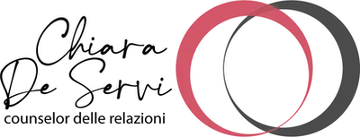 Logo nero e rosso di Chiara de servi counselor delle relazioni
